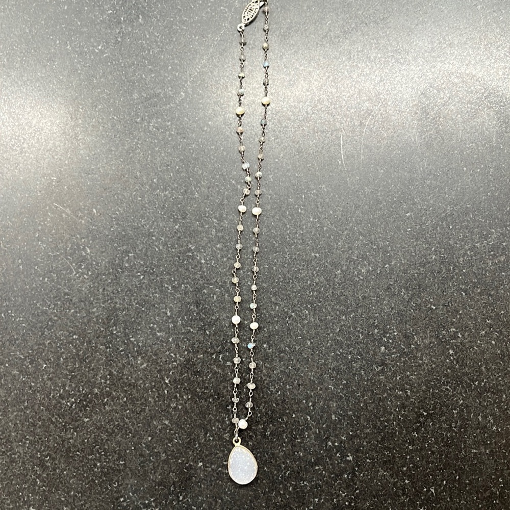 Stone bead necklace